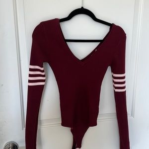 Urban outfitters V neck sweater bodysuit